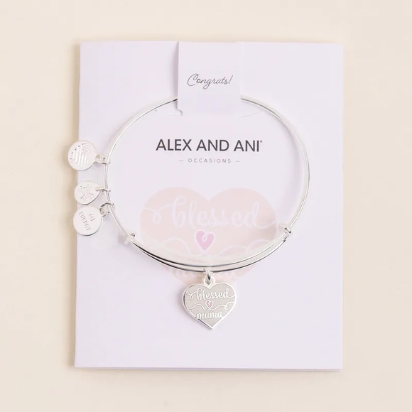 Alex and Ani Blessed Mama Charm Bangle - Picture 2 of 9